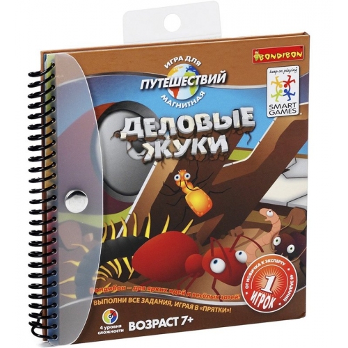 Купить Головоломка Деловые жуки. Магнитная игра для путешествий (Bondibon) в интернет-магазине Ravta – самая низкая цена