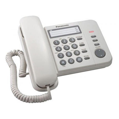 Купить Телефон проводной Panasonic KX-TS2358 RU-W белый_АОН, Caller ID в интернет-магазине Ravta – самая низкая цена