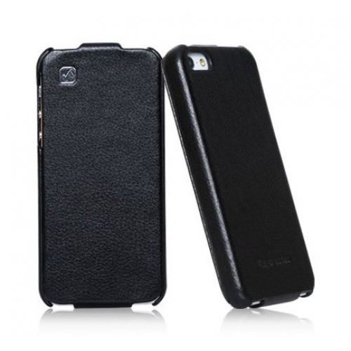 Купить Кожаный чехол HOCO Duke leather case для iPhone 5 (черный) в интернет-магазине Ravta – самая низкая цена