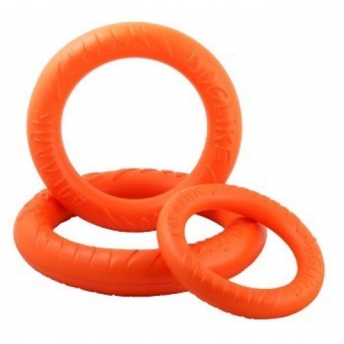 Купить Игрушка д/собак Doglike Кольцо восьмигранное из всепенной резины,   мини, оранж. в интернет-магазине Ravta – самая низкая цена