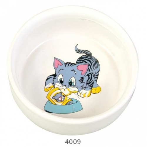 Купить Миска TRIXIE для кошек керамическая 0.3л 11см в интернет-магазине Ravta – самая низкая цена