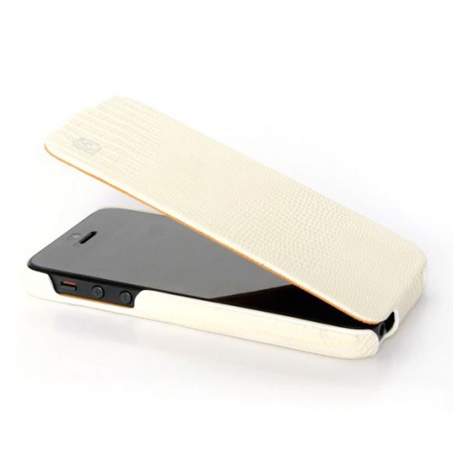 Купить Чехол HOCO Lizard leather case для iPhone 5, имитация кожи ящерицы (белый) в интернет-магазине Ravta – самая низкая цена