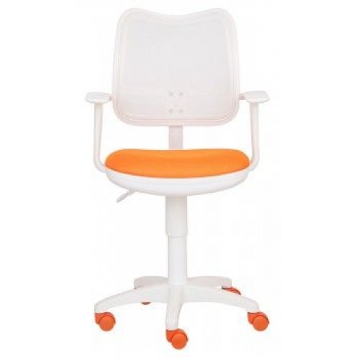 Купить Кресло Бюрократ CH-W797/WH/TW-96-1 спинка сетка белый сиденье оранжевый (пластик белый) в интернет-магазине Ravta – самая низкая цена