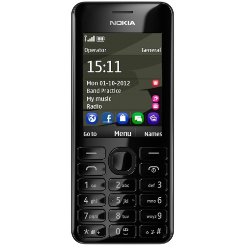 Купить Мобильный телефон Nokia 206 (черный) в интернет-магазине Ravta – самая низкая цена