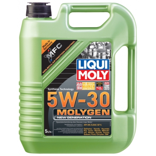 Купить 9043 LiquiMoly НС-синт.мот.масло Molygen New Generation 5W-30 SN/СF;ILSAC GF-5 (5л) в интернет-магазине Ravta – самая низкая цена