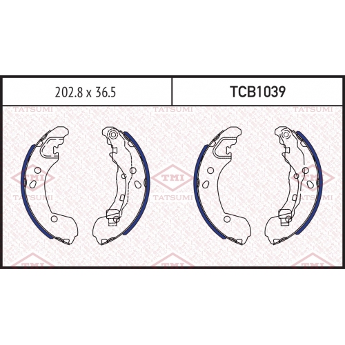 Купить TCB1039 TATSUMI Колодки тормозные задние  в интернет-магазине Ravta – самая низкая цена