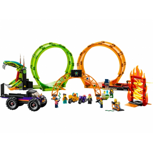 Купить LEGO. Конструктор 60339 "City Double Loop Stunt Arena" (Арена для Трюков с двойной петлей) в интернет-магазине Ravta – самая низкая цена