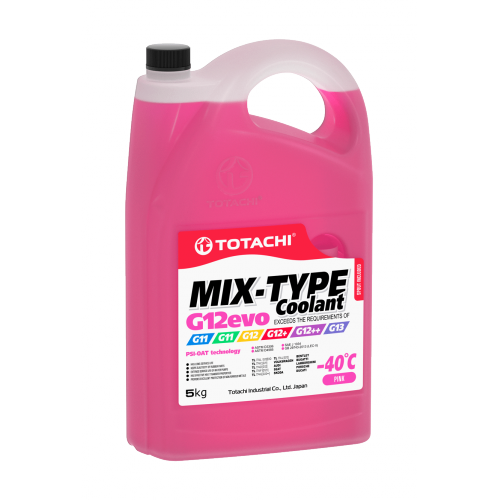 Купить Охлаждающая жидкость TOTACHI MIX-TYPE COOLANT Pink -40C G12evo 5кг в интернет-магазине Ravta – самая низкая цена