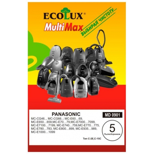 Купить Комплект пылесборников Ecolux MultiMax MD-0901 в интернет-магазине Ravta – самая низкая цена