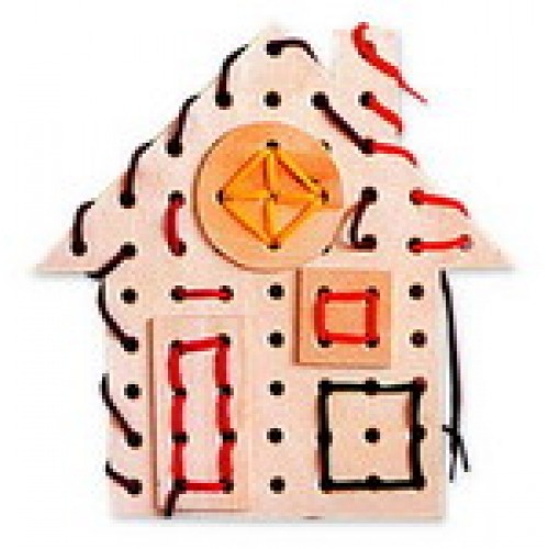 Купить Шнуровка "Дом" расписной арт.Ш-049 (RNT) в интернет-магазине Ravta – самая низкая цена