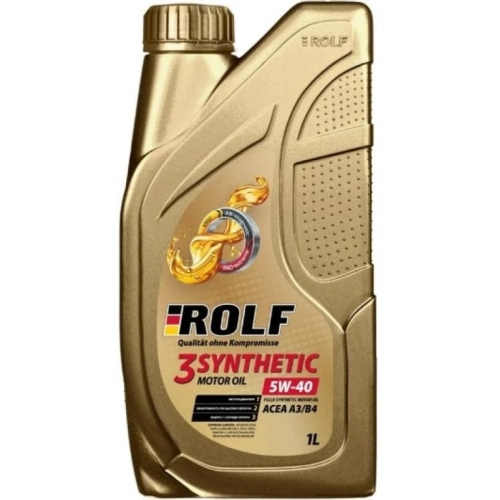 Купить Масло ROLF 3-SYNTHETIC 5W40 ACEA A3/B4 1л пластик в интернет-магазине Ravta – самая низкая цена