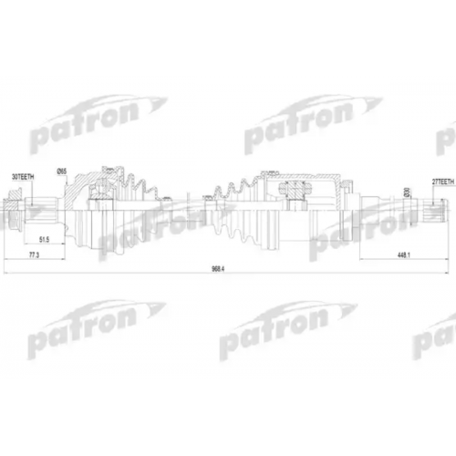 Купить pds7905 PATRON Приводной вал в интернет-магазине Ravta – самая низкая цена