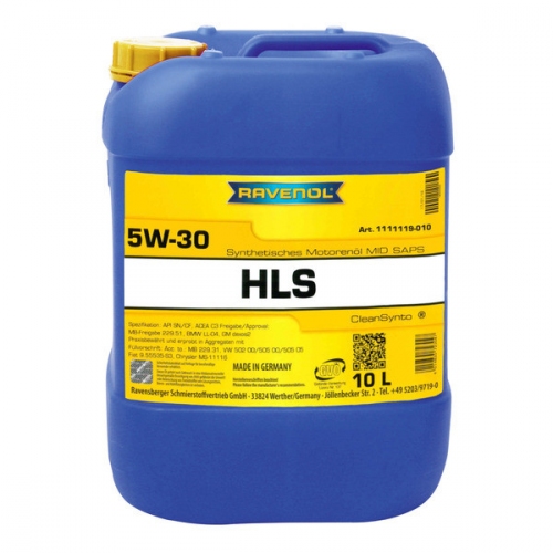 Купить Моторное масло RAVENOL HLS SAE 5W-30 (10л) в интернет-магазине Ravta – самая низкая цена