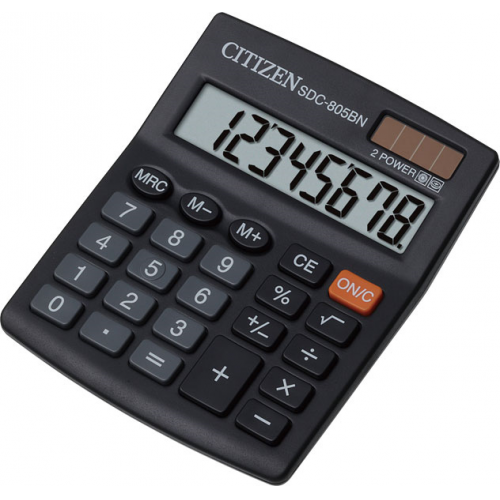 Купить Калькулятор Citizen SDC-805BN (черный) в интернет-магазине Ravta – самая низкая цена