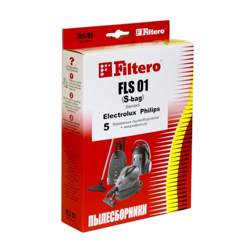 Купить Пылесборники бумажные FILTERO FLS01(S-bag) (5) STANDARD (R) в интернет-магазине Ravta – самая низкая цена