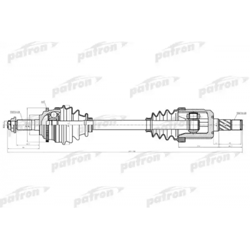 Купить pds3926 PATRON Приводной вал в интернет-магазине Ravta – самая низкая цена