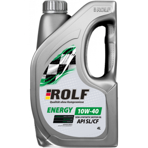 Купить Масло моторное ROLF Energy SAE 10W-40 API SL/CF (полусинтетическое) 4л пластик в интернет-магазине Ravta – самая низкая цена