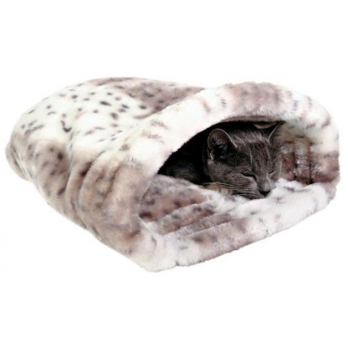 Купить Лежак-тоннель TRIXIE для кошки "Leika" 46 х 33 х 27 см, . плюш, бежевый/белый. в интернет-магазине Ravta – самая низкая цена