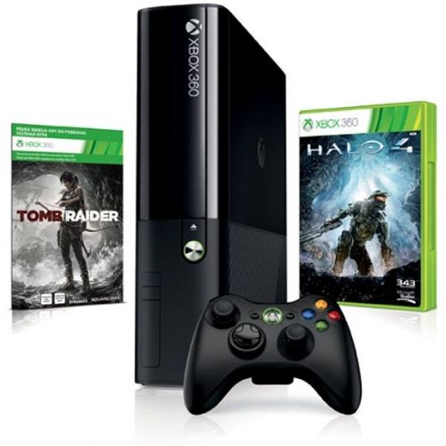 Купить Игровая приставка Microsoft Xbox 360 E 250GB Console + Halo 4 + Tomb Raider (N2V-00016) в интернет-магазине Ravta – самая низкая цена