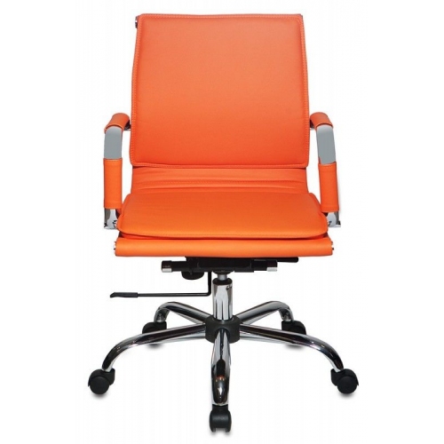 Купить Кресло руководителя Бюрократ CH-993-Low/orange низкая спинка оранжевый искусственная кожа крестовина в интернет-магазине Ravta – самая низкая цена