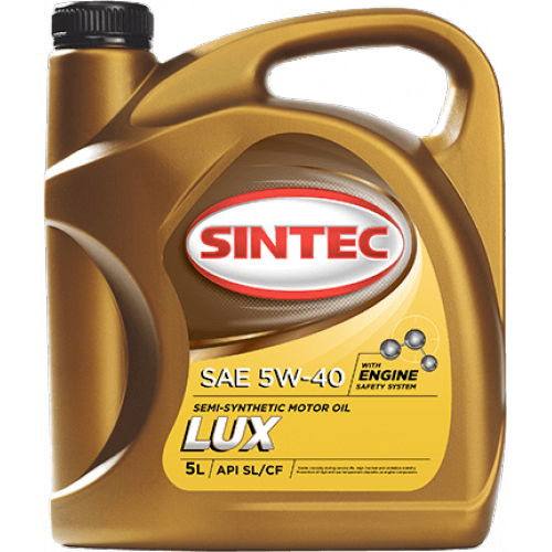 Купить Масло моторное Sintec Люкс SAE 5W-40 API SL/CF  (5л) в интернет-магазине Ravta – самая низкая цена