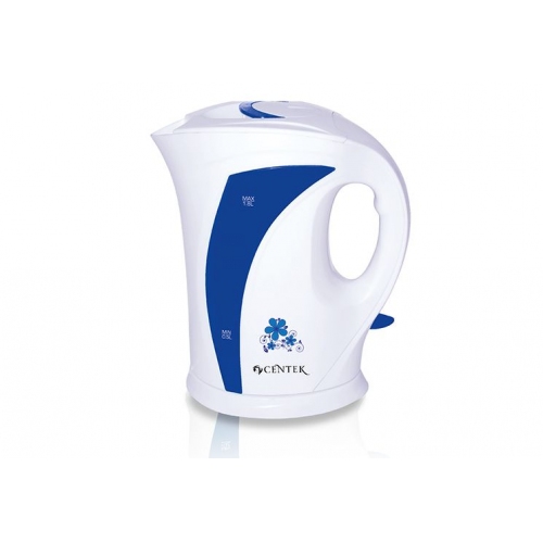 Купить Чайник Centek CT-0030 blue (спираль) 1.8л, 2200Вт, шкала уровня воды в интернет-магазине Ravta – самая низкая цена