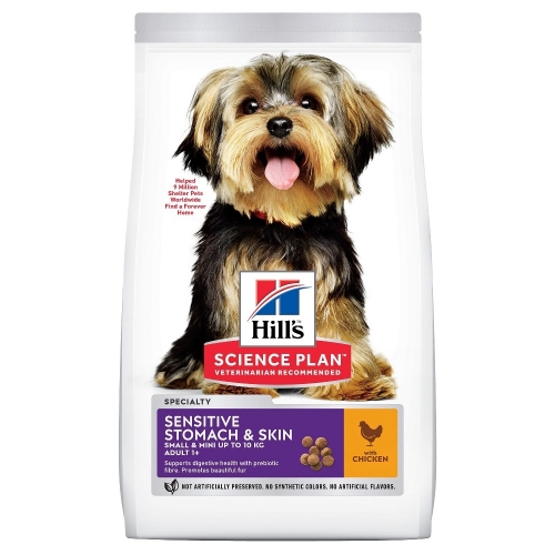 Купить Хиллс  604733 Sensitive Stomach & Skin Small & Mini сух.для собак мелких и миниатюрных пород с чувст в интернет-магазине Ravta – самая низкая цена