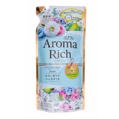 Купить 292388 LION Кондиционер для белья "AROMA" (ДЛИТЕЛЬНОГО действия "Aroma Rich Sarah" / "Сара") 400мл в интернет-магазине Ravta – самая низкая цена