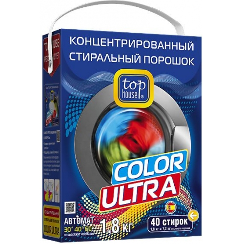 Купить Стиральный порошок TOP HOUSE  Color Ultra 104450 (1,8кг) в интернет-магазине Ravta – самая низкая цена