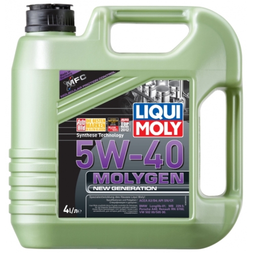 Купить 9054 LiquiMoly НС-синт.мот.масло Molygen New Generation 5W-40 SN/CF;A3/B4 (4л) в интернет-магазине Ravta – самая низкая цена