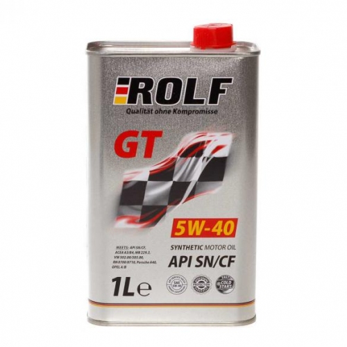 Купить -Масло моторное ROLF GT 5W-40 SN/CF (1л) в интернет-магазине Ravta – самая низкая цена