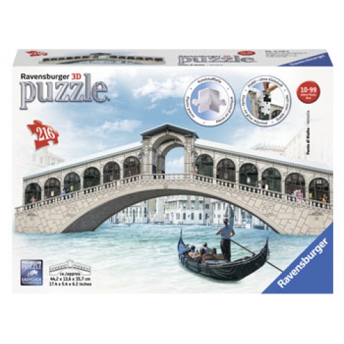 Купить Ravensburger. Пазл карт. 3D 216 арт.12518 "Мост Риальто в Венеции" в интернет-магазине Ravta – самая низкая цена