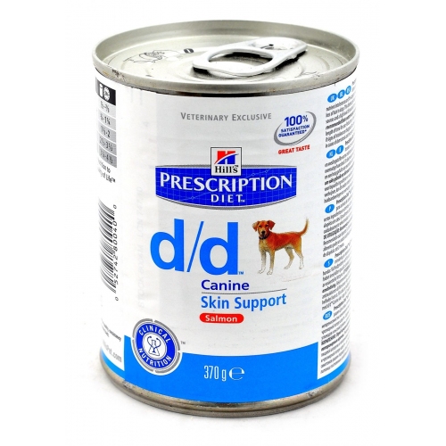 Купить Консервированный корм Hill's  D/D с лососем для собак с пищевой аллергией в интернет-магазине Ravta – самая низкая цена