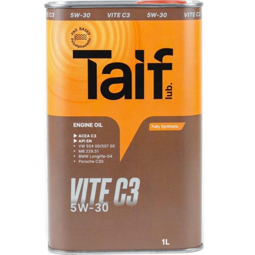 Купить Масло моторное TAIF VITE 5W-30 C3 1л. (PAO) в интернет-магазине Ravta – самая низкая цена