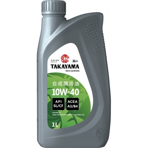 Купить Масло моторное TAKAYAMA SAE 10W-40, API SL/CF (1л) пластик 605525 в интернет-магазине Ravta – самая низкая цена