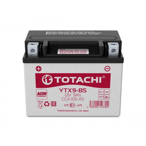 Купить АКБ TOTACHI MOTO YTX9-BS 9 а/ч R AGM в интернет-магазине Ravta – самая низкая цена