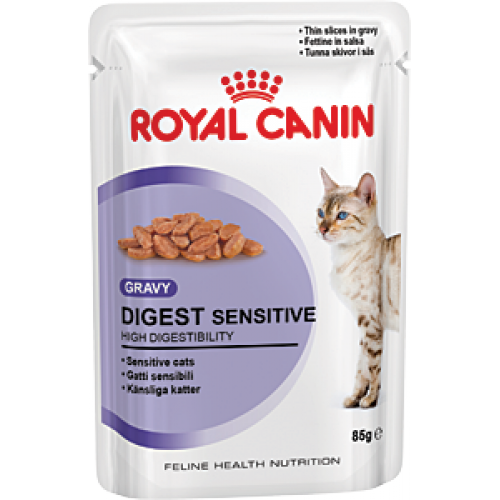 Купить Консервы Royal Canin Digest Sensitive пауч для кошек с чувствит. пищеварением кусочки в соусе Мясо 8 в интернет-магазине Ravta – самая низкая цена