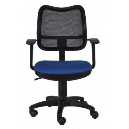 Купить Кресло Бюрократ CH-797AXSN/26-21 спинка сетка черный сиденье синий подлокотники T-образные в интернет-магазине Ravta – самая низкая цена