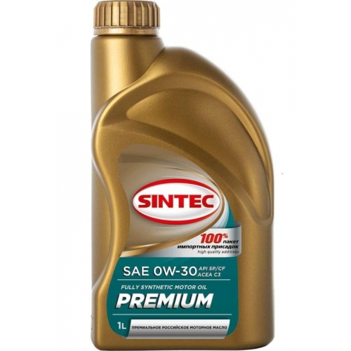Купить Sintec Масло PREMIUM SAE 0W30 API SP/CF, ACEA A5/B5 1л в интернет-магазине Ravta – самая низкая цена