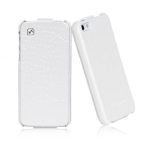 Купить Чехол HOCO Bright Crocodile leather case для iPhone 5, имитация кожи крокодила (белый) в интернет-магазине Ravta – самая низкая цена