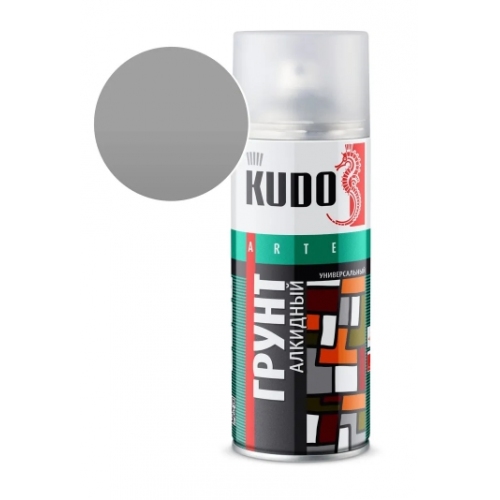 Купить KU-2001 Kudo Грунт - серый алкидный (520 мл/ аэр)  в интернет-магазине Ravta – самая низкая цена