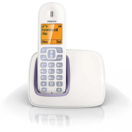 Купить Телефон DECT Philips CD2901P (белый/сиреневый) в интернет-магазине Ravta – самая низкая цена
