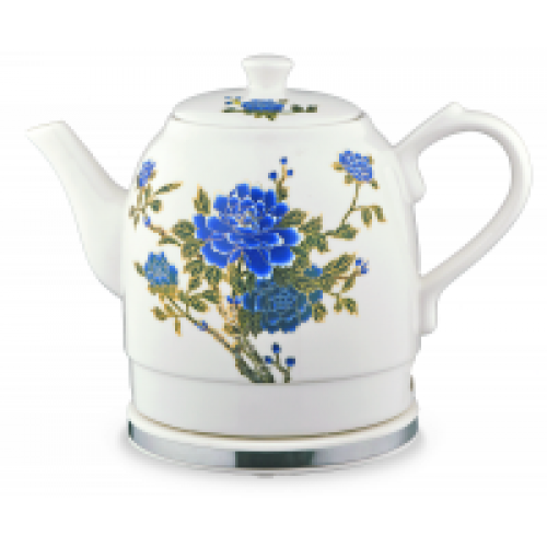 Купить Чайник керамический Великие Реки Малиновка-9, термический рисунок - тропические цветы, 1,5 л, 1,2 л полезный объем в интернет-магазине Ravta – самая низкая цена