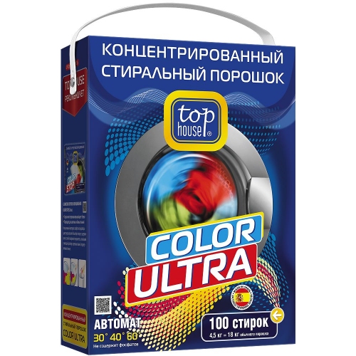 Купить Стиральный порошок TOP HOUSE  Color Ultra 14308 (4,5кг) в интернет-магазине Ravta – самая низкая цена