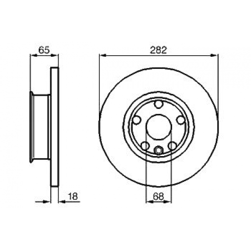 Купить (0986478613) Bosch Диск торм передн в интернет-магазине Ravta – самая низкая цена