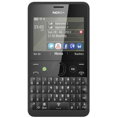 Купить Смартфон Nokia Asha 210 Dual SIM (черный) в интернет-магазине Ravta – самая низкая цена
