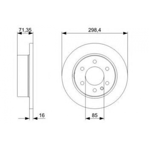 Купить (0986479295) Bosch Диск торм передн в интернет-магазине Ravta – самая низкая цена