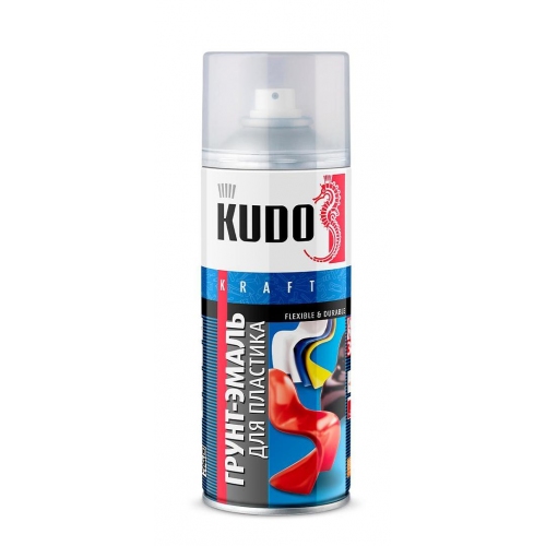 Купить KU-6006 Kudo Грунт-эмаль для пластика красная (RAL 3020) 520 мл  в интернет-магазине Ravta – самая низкая цена