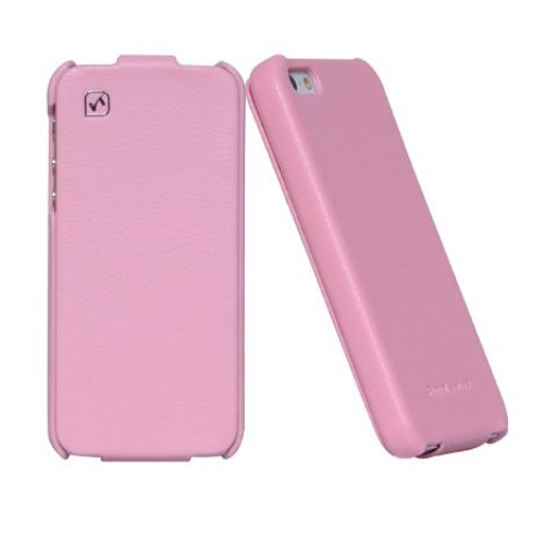 Купить Кожаный чехол HOCO Duke leather case для iPhone 5 (нежно-розовый) в интернет-магазине Ravta – самая низкая цена