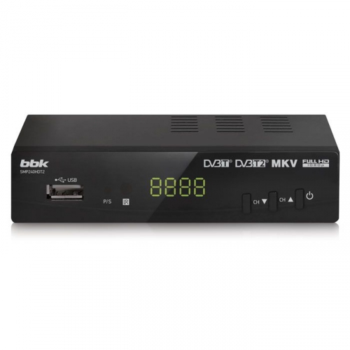 Купить Цифровой ресивер DVB-T2 BBK SMP240HDT2 тёмно-серый в интернет-магазине Ravta – самая низкая цена